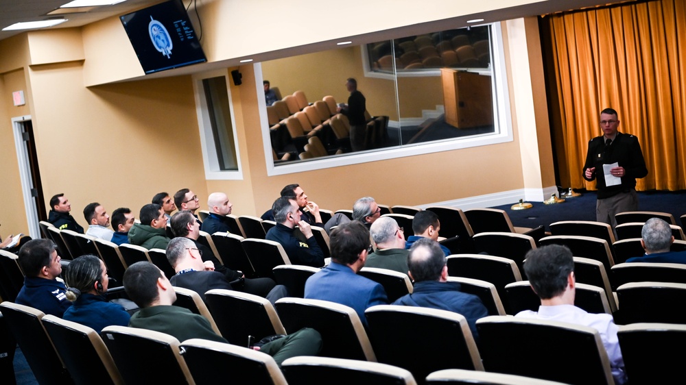 Vice Chief of the National Guard Bureau, Lt. Gen. Marc H. Sasseville speaks to class 62