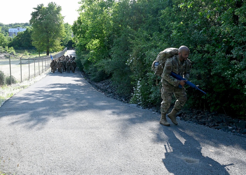 105th Base Defense Squadron Ruck March