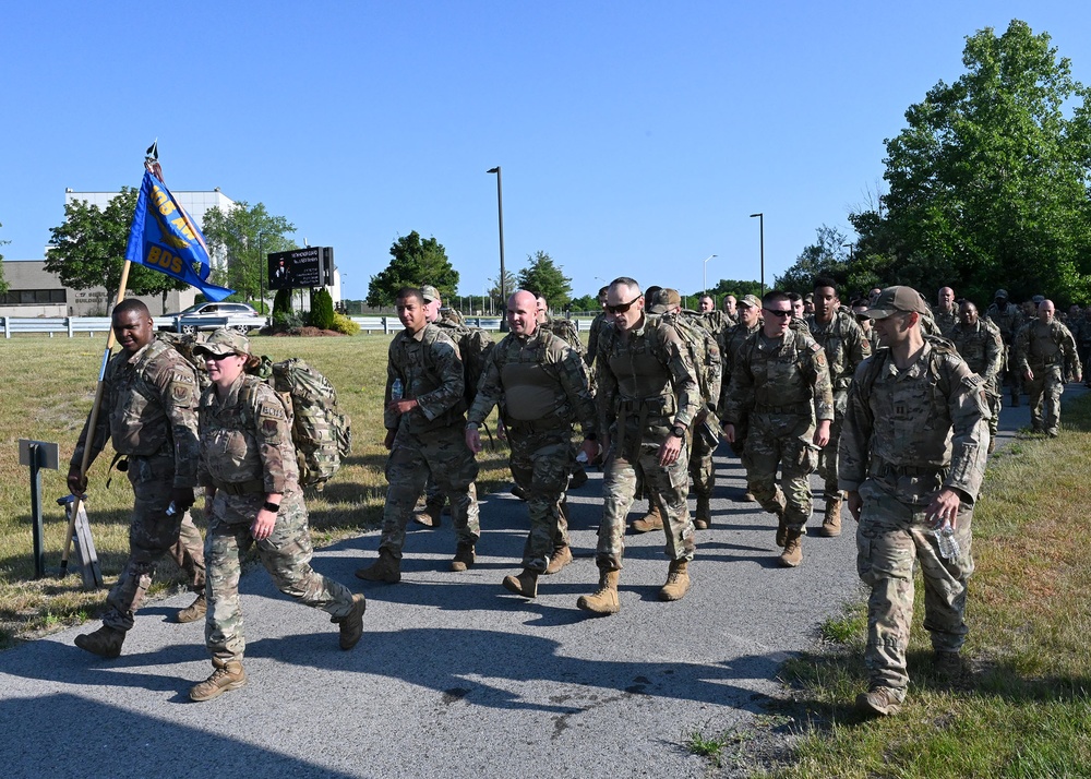 105th Base Defense Squadron Ruck March