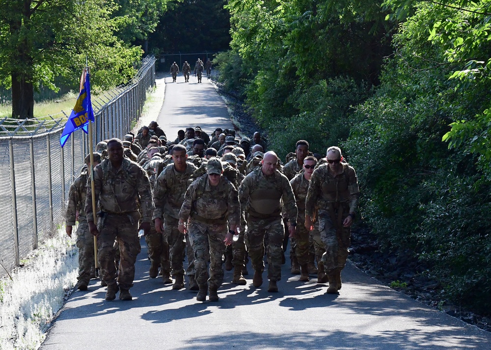 105th Base Defense Squadron Ruck March