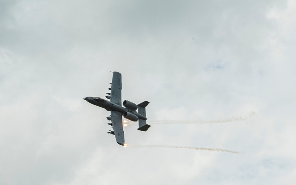 A-10's practice flying maneuvers