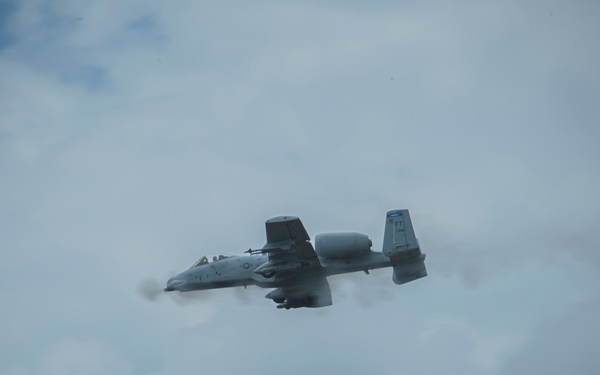 A-10's practice flying maneuvers