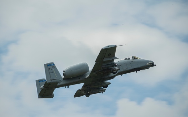 A-10's practice flying maneuvers