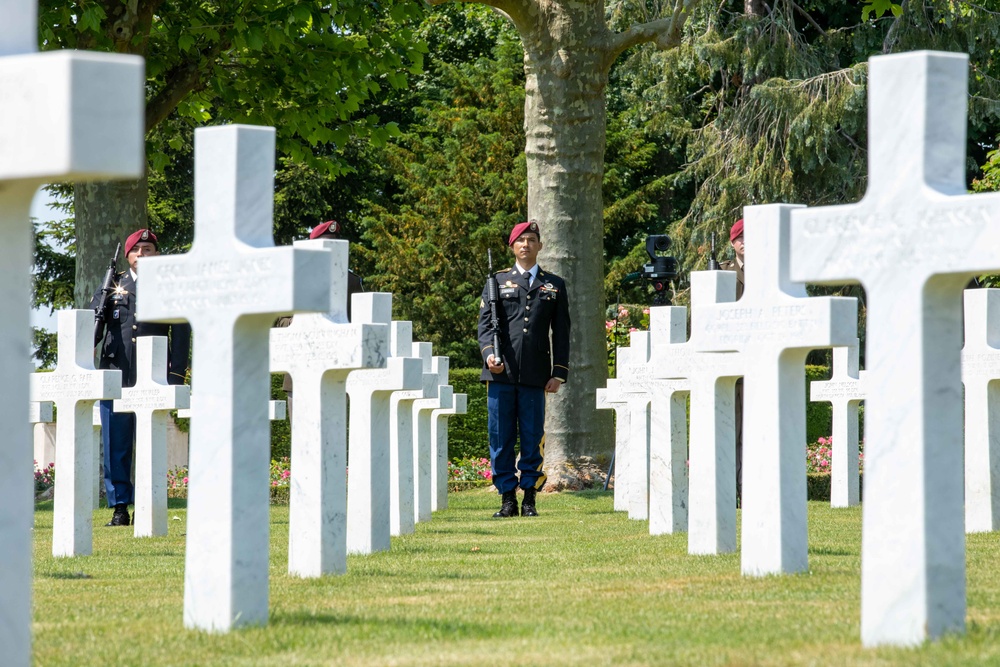 Sky Soldiers honor an unknown WWI Soldier during burial ceremony in France