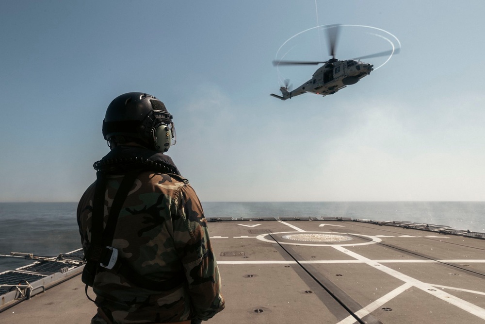 HNLMS Van Amstel conducts Joint Personnel Recovery training