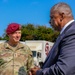 Soldiers in Normandy for D-Day meet Secretary of Defense