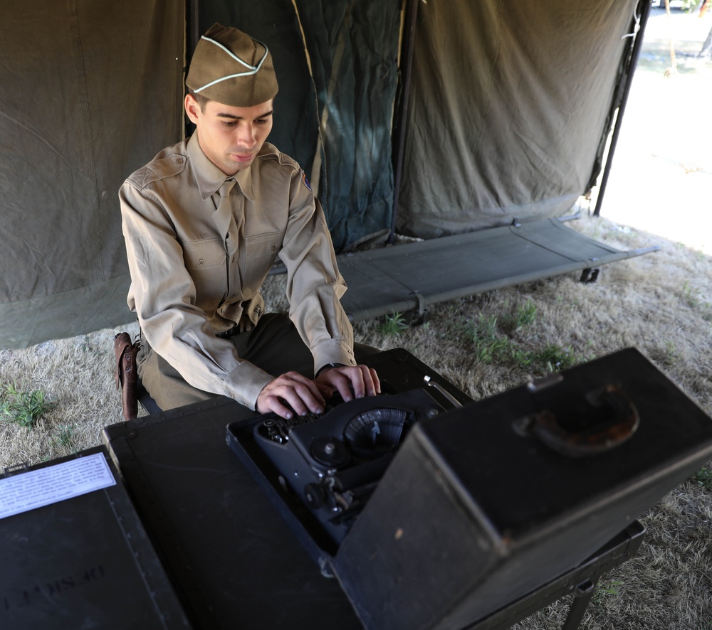 U.S. Army Reserve Specialist Reenacts WWII Soldier