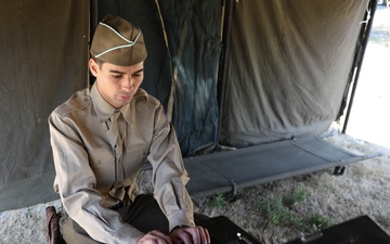 U.S. Army Reserve Specialist Reenacts WWII Soldier