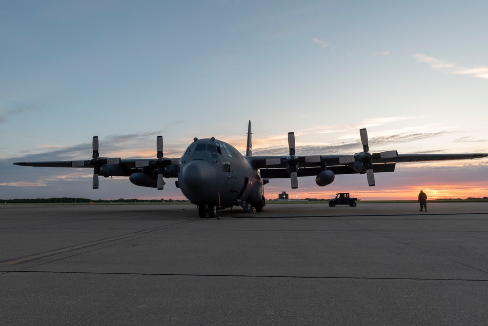 U.S. Airmen with the 182nd Airlift Wing depart for exercise Air Defender 2023 from Peoria