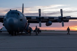 U.S. Airmen with the 182nd Airlift Wing depart for exercise Air Defender 2023 from Peoria
