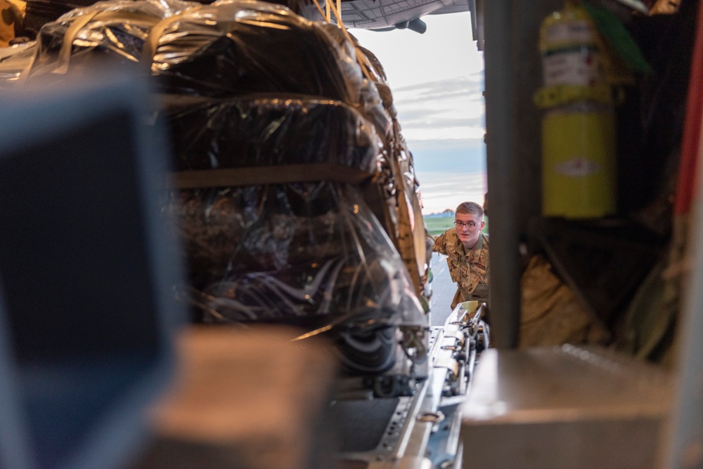 U.S. Airmen with the 182nd Airlift Wing depart for exercise Air Defender 2023 from Peoria