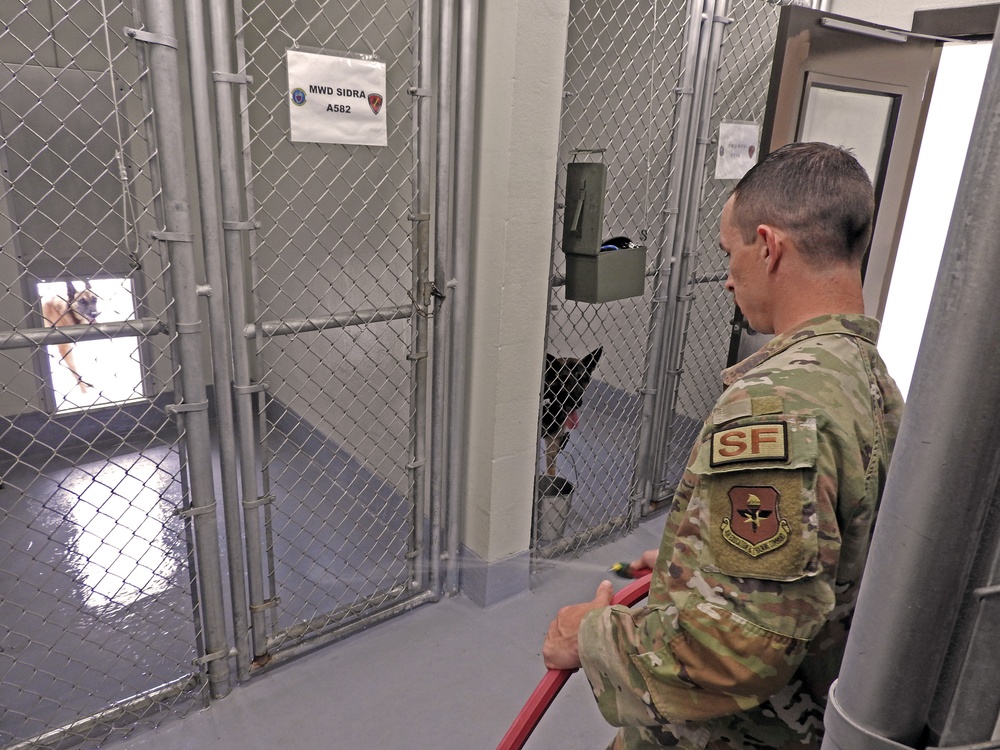 AFSFC inspects MWD kennels at JBSA-Randolph