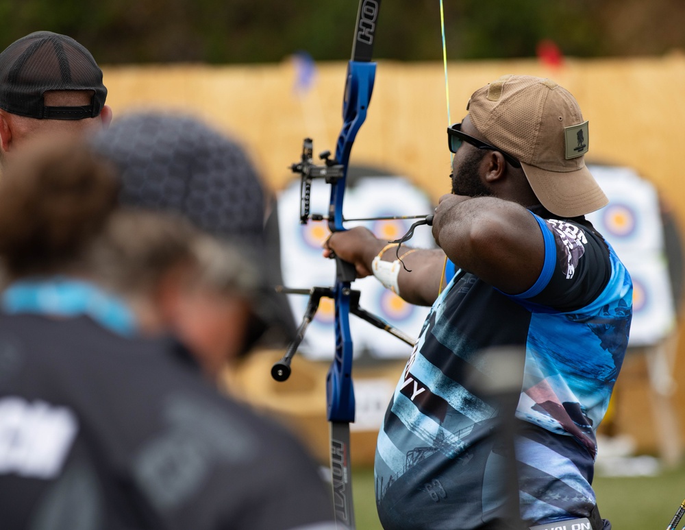 Team Navy Competes in the Archery Event During 2023 DoD Warrior Games Challenge