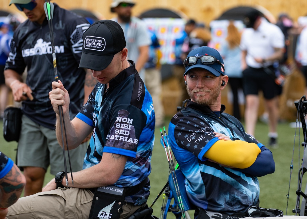 Team Navy Competes in the Archery Event During 2023 DoD Warrior Games Challenge