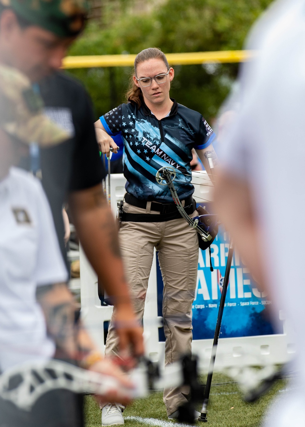 Team Navy Competes in the Archery Event During 2023 DoD Warrior Games Challenge