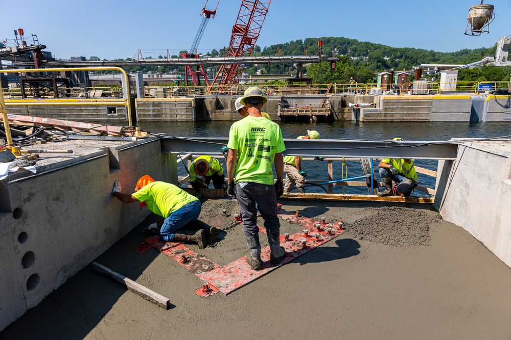 Charleroi lock construction enters final project phase