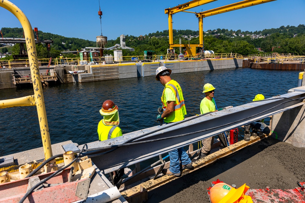 Charleroi lock construction enters final project phase