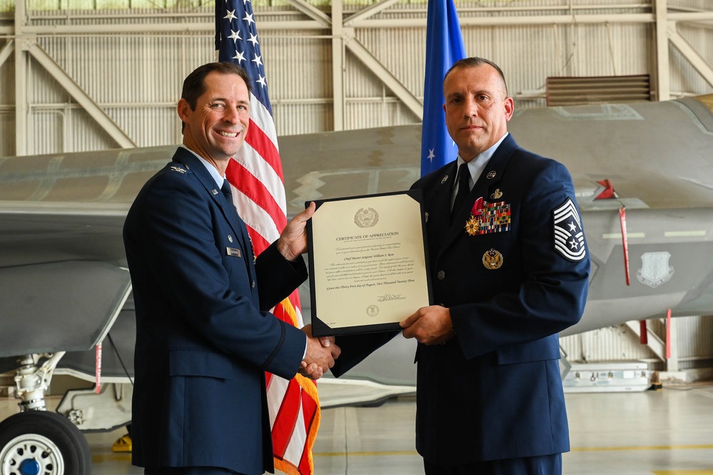 Chief Master Sgt. Shane Rose retires after 30 years of service