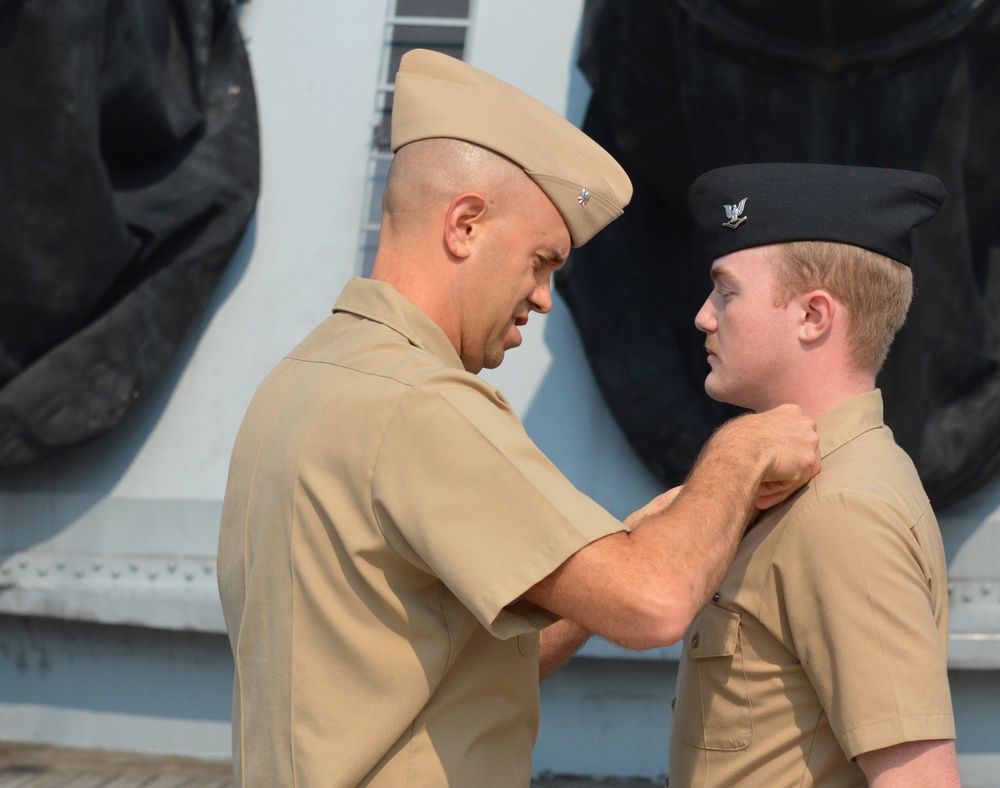 Naval Museum hosts a promotion ceremony