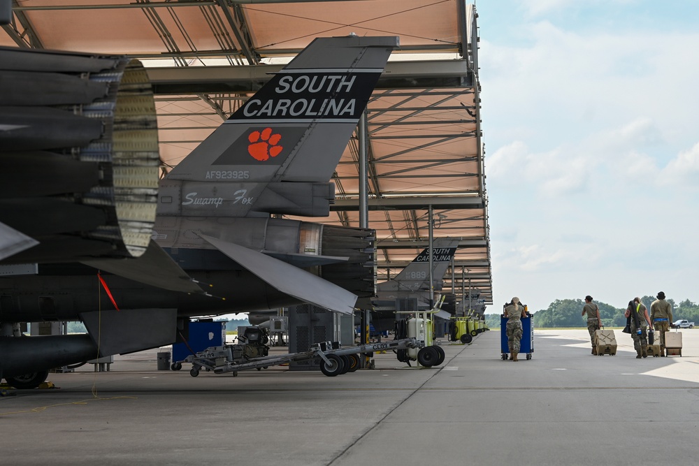 169th Fighter Wing conducts PALMETTO PRESSURE Exercise