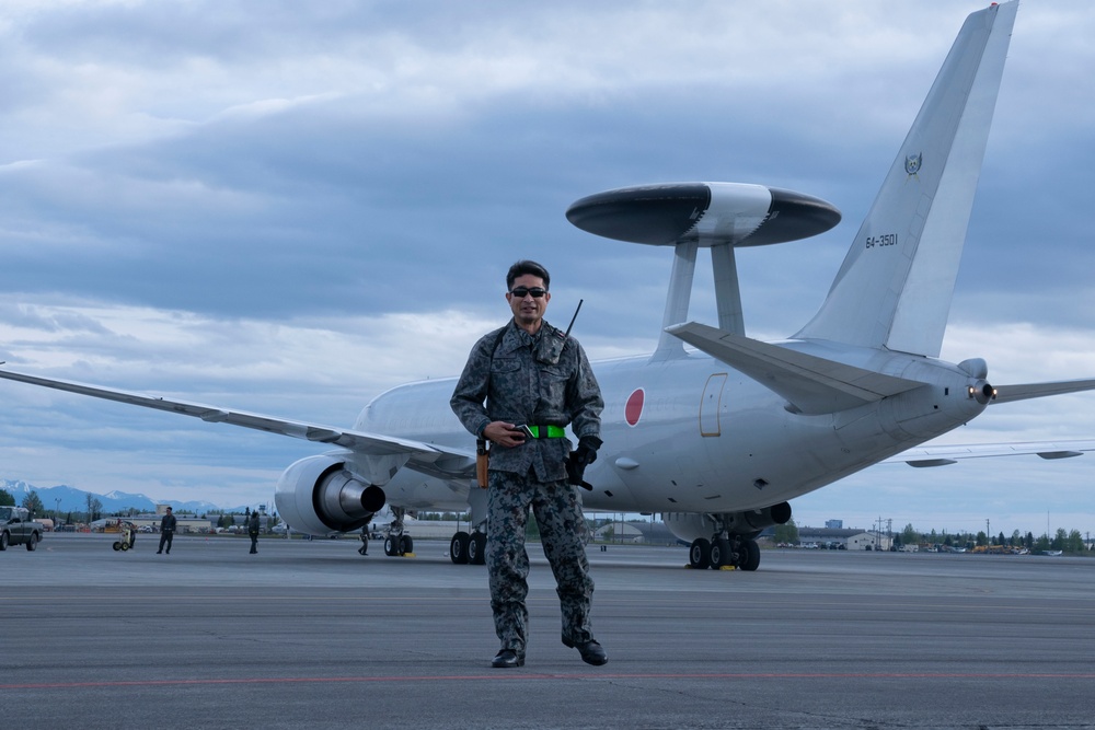 JASDF 602nd AACS E767 arrive in Alaska for RF 23-2