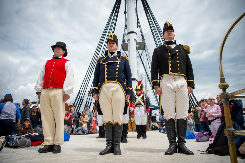 USS Constitution goes underway