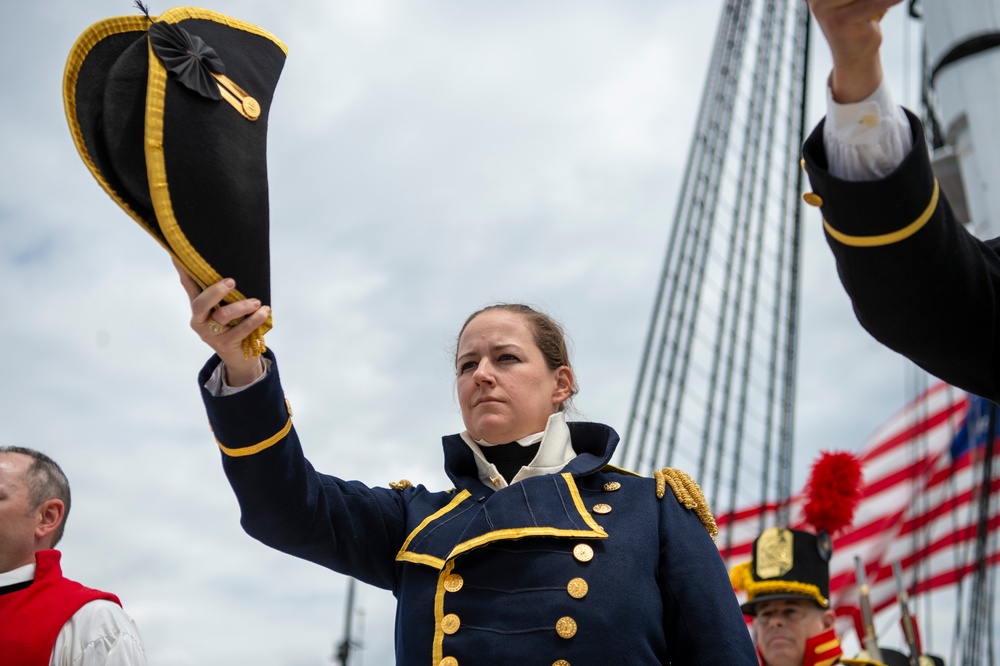 USS Constitution goes underway