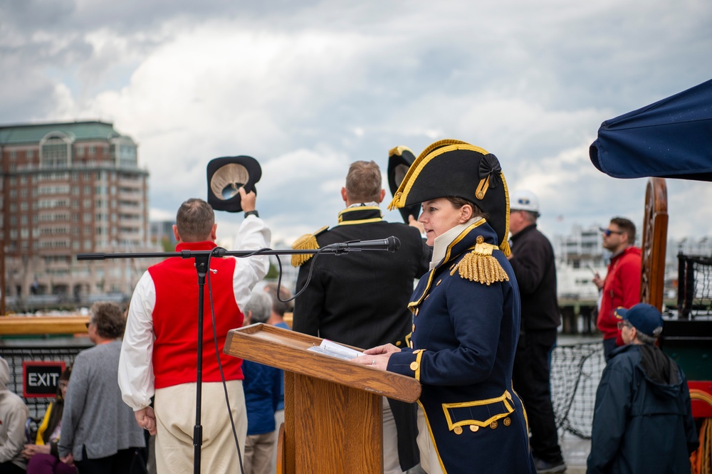 USS Constitution goes underway