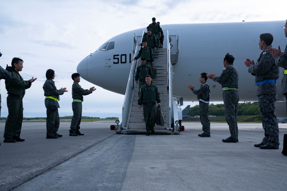 JASDF 602nd AACS E767 arrive in Alaska for RF 23-2