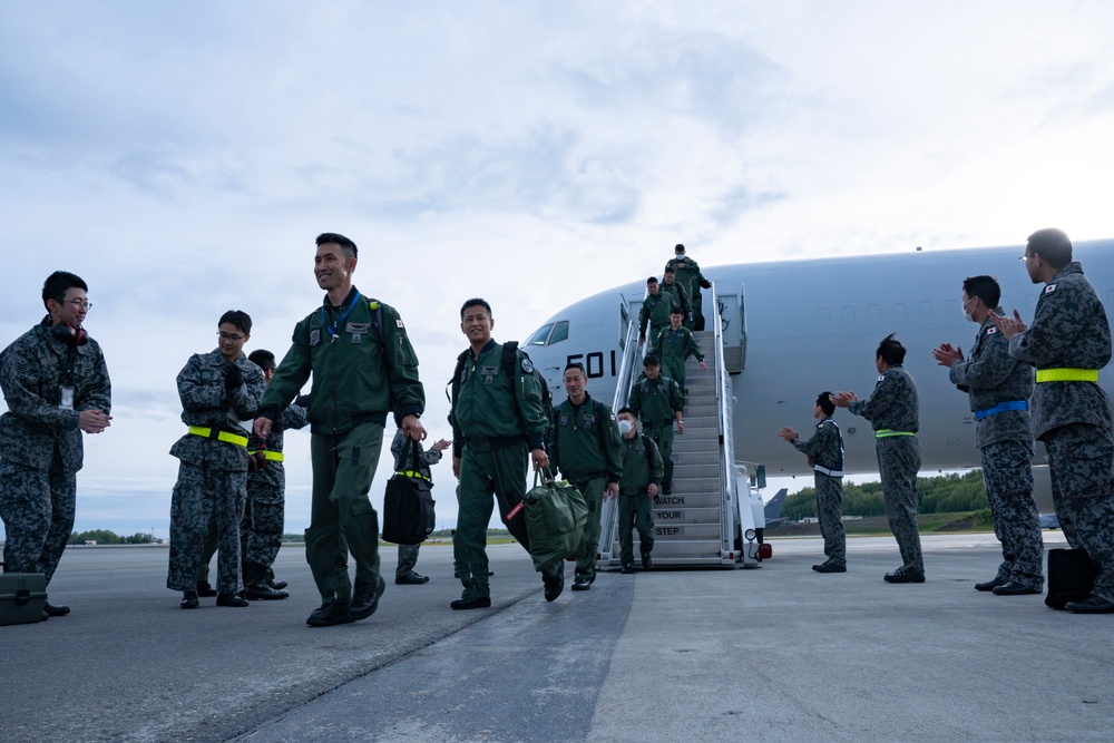 JASDF 602nd AACS E767 arrive in Alaska for RF 23-2