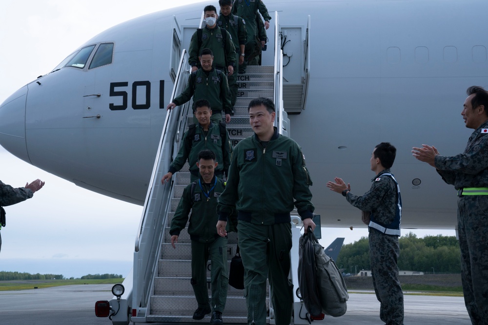 JASDF 602nd AACS E767 arrive in Alaska for RF 23-2