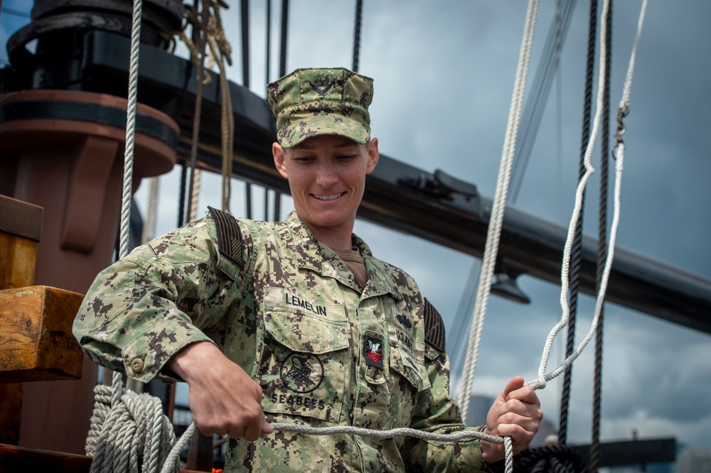 USS Constitution goes underway