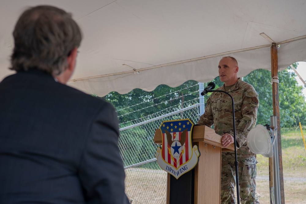 Battle Creek Air National Guard groundbreaking ceremony for new entrance