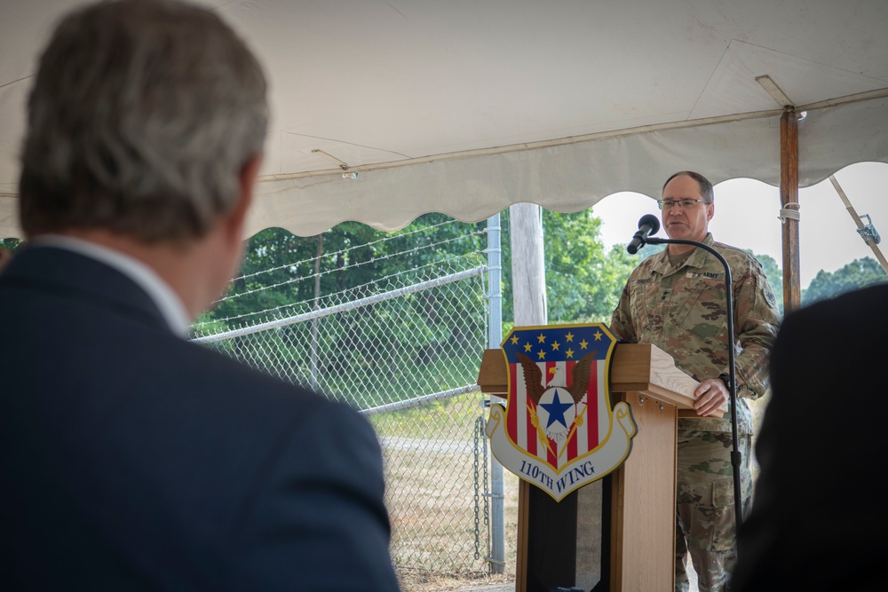 Battle Creek Air National Guard groundbreaking ceremony for new entrance