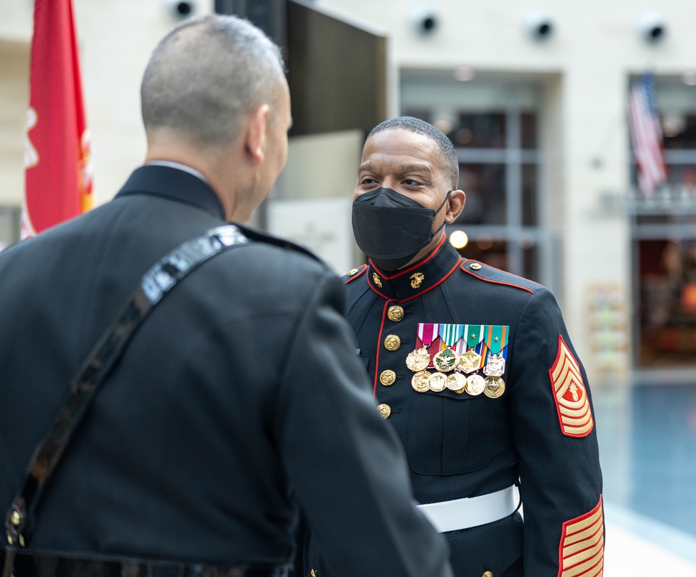 United States Marine Corps Master Gunnery Sergeant retires after 30 years of faithful service