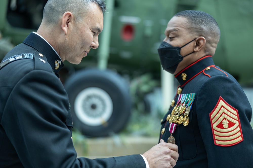 United States Marine Corps Master Gunnery Sergeant retires after 30 years of faithful service