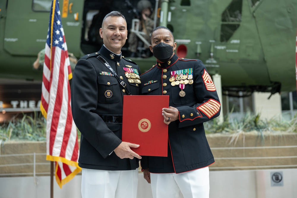 United States Marine Corps Master Gunnery Sergeant retires after 30 years of faithful service