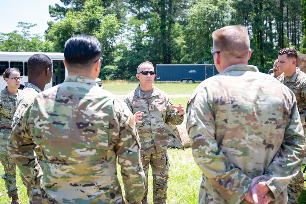 Air Combat Command command chief visits Shaw