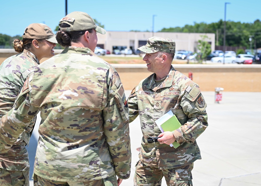 Air Combat Command command chief visits Shaw