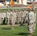 Marines with Weapons Company, 3rd Battalion, 4th Marine Regiment, are dismissed for the last time