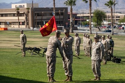 Marines with Weapons Company, 3rd Battalion, 4th Marine Regiment, are dismissed for the last time