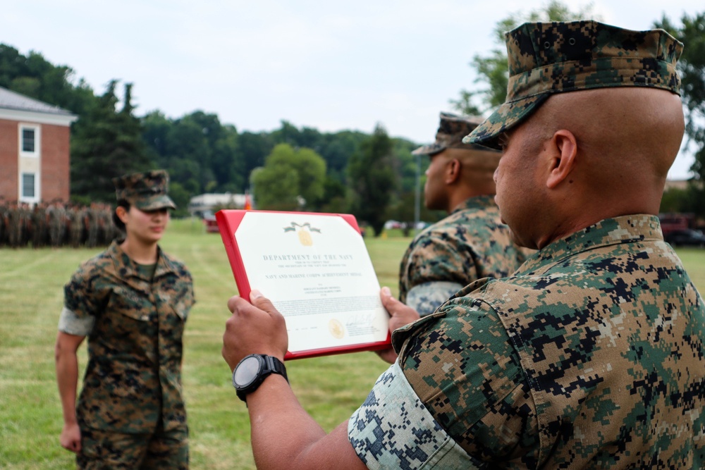 Sgt. Mendoza Award Ceremony