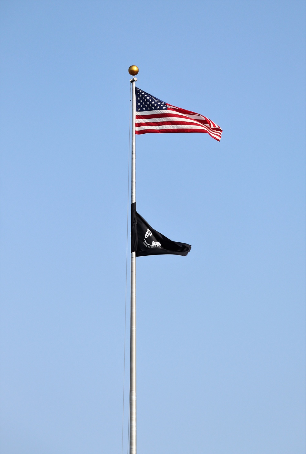 American Flag and Fort McCoy