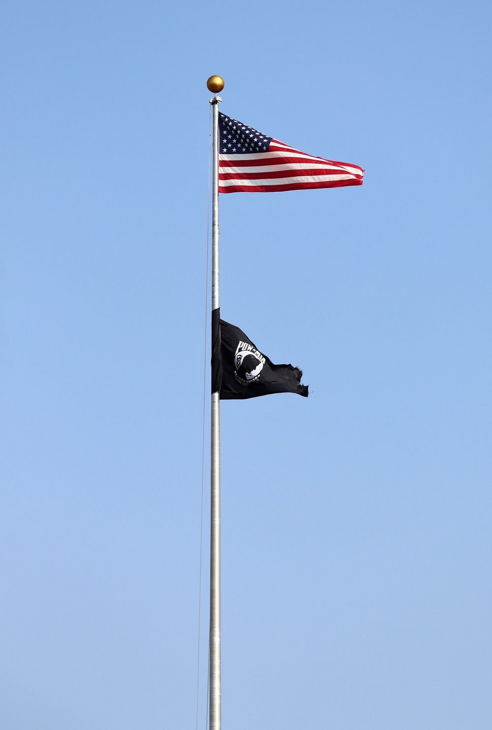 American Flag and Fort McCoy