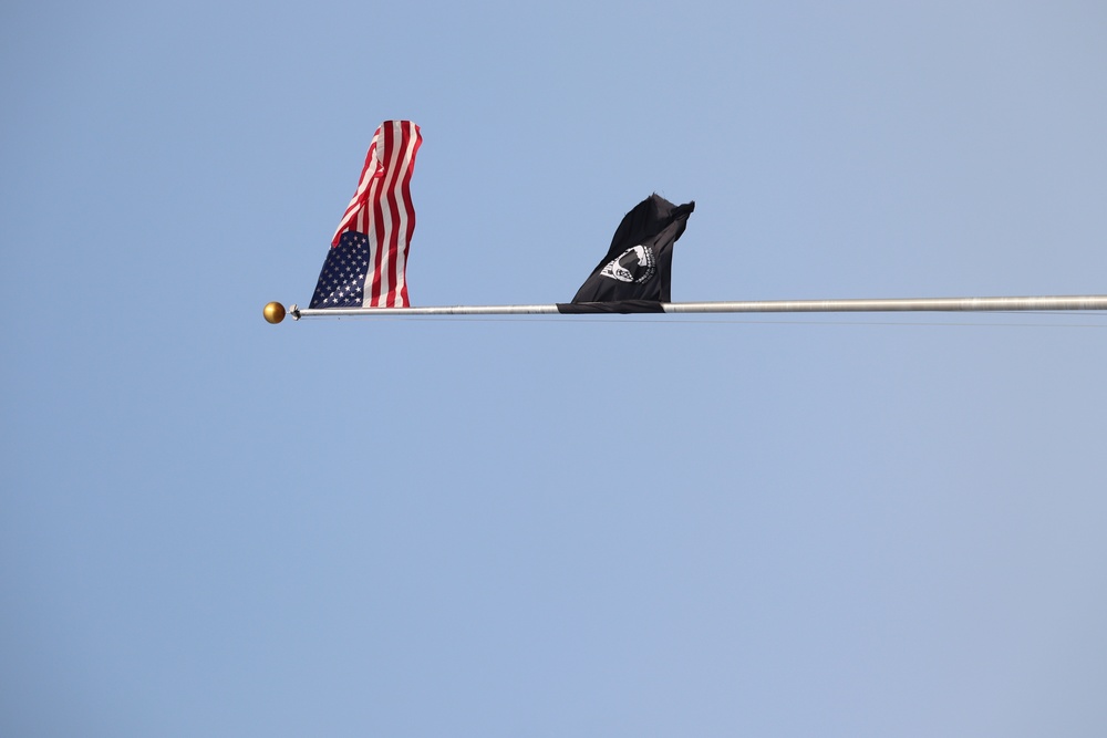 American Flag and Fort McCoy