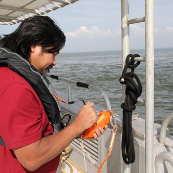 USACE Galveston District hydrography team conducts post dredge survey