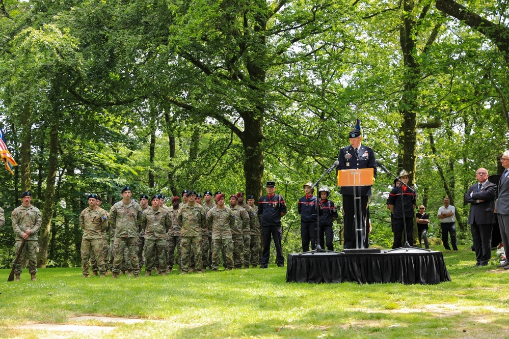 V Corps CG Attends the Battle of Mortain Ceremony