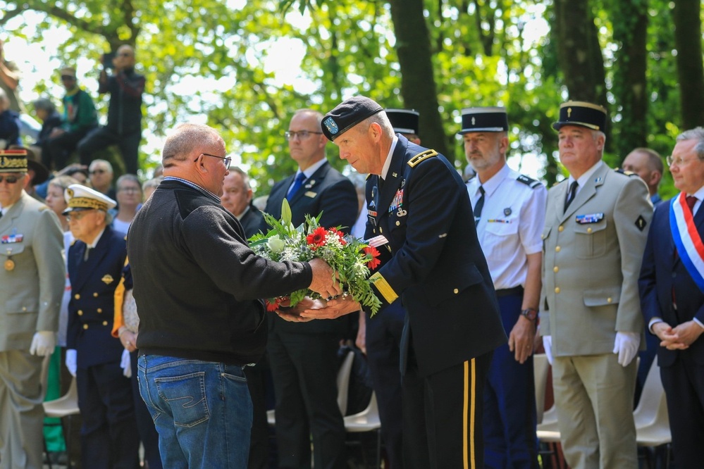 V Corps CG Attends the Battle of Mortain Ceremony