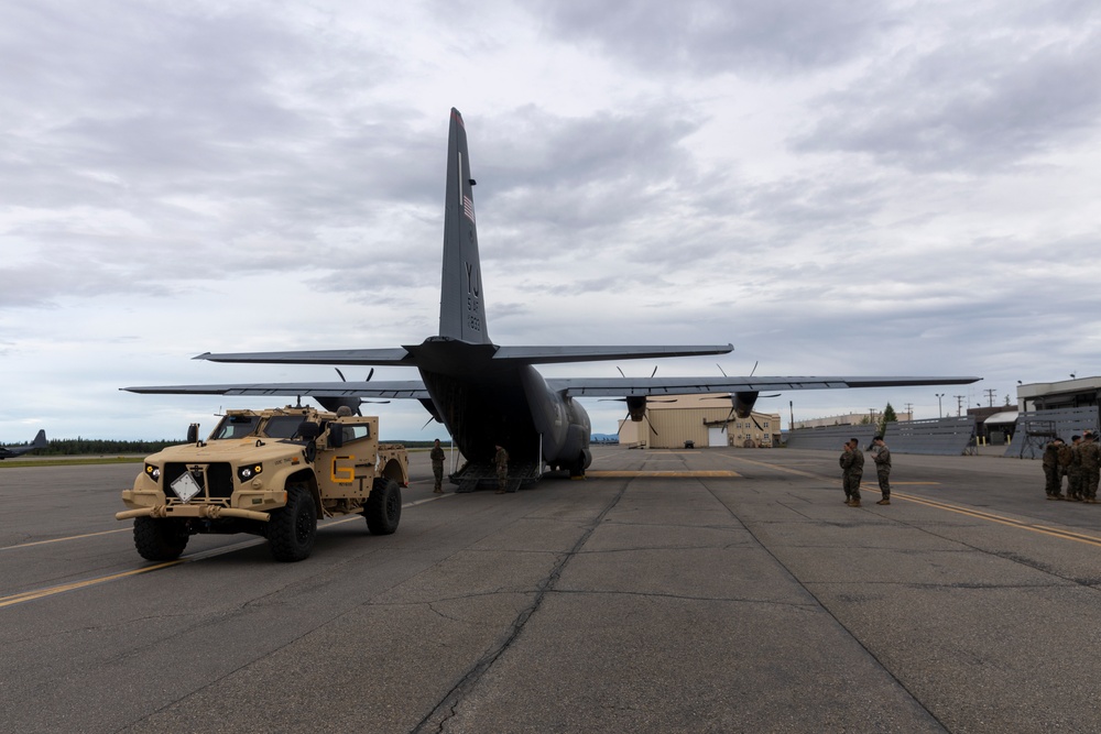 1st ANGLICO: JLTV loading and unloading training