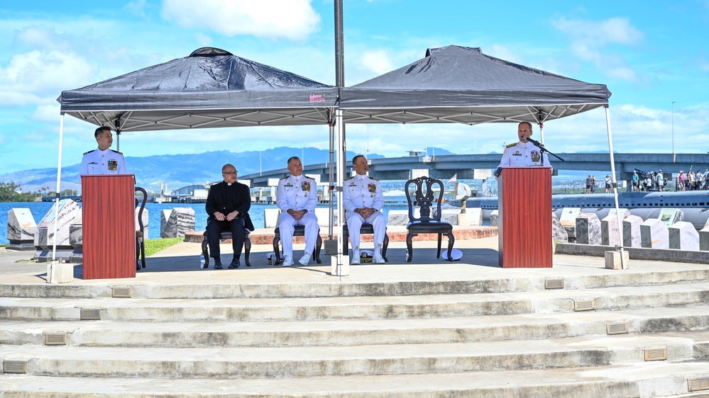 Naval Submarine Training Center, Pacific Change of Command